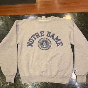Norte Dame champion crew neck.